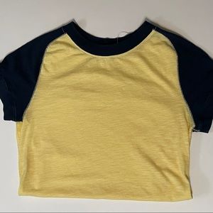 NWT FREE PEOPLE We The Free Baseball Tee